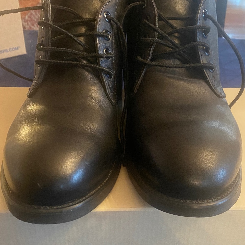 Craddock Terry Black Leather Steel Toe Men's Boots - Picture 9 of 10